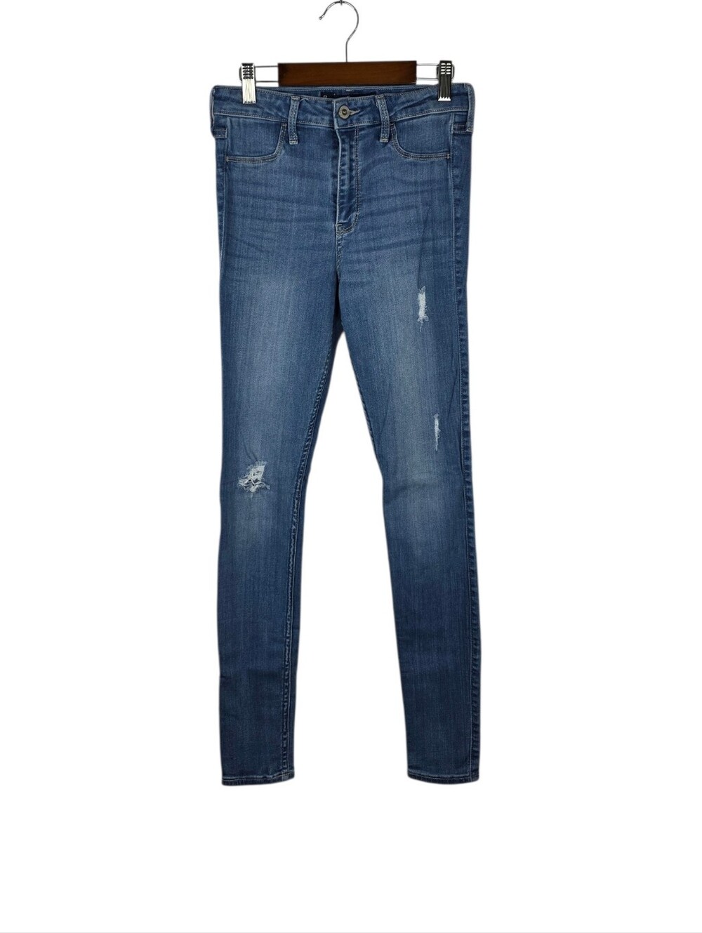 Hollister‎ High Rise Jean Legging Advanced Stretch Womens Medium Wash 5L W27 L30